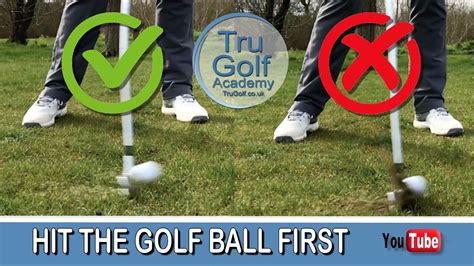 Hit The Golf Ball First Simple Strike Drill Youtube