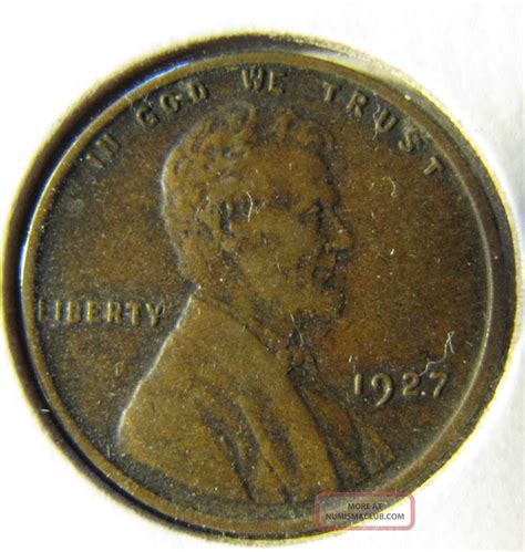 1927 Lincoln Wheat Penny