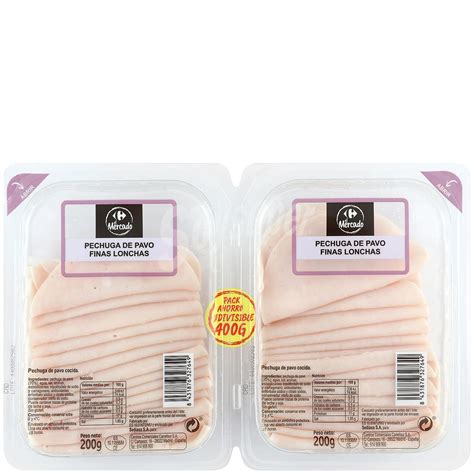 Carrefour Pechuga De Pavo En Finas Lonchas El Mercado Pack De