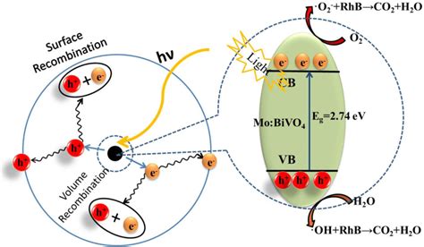 Schematic Illustration Of Possible Photocatalytic Mechanism In The