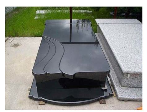 European Customized Black Marble Granite Stone Monument Granite Grave