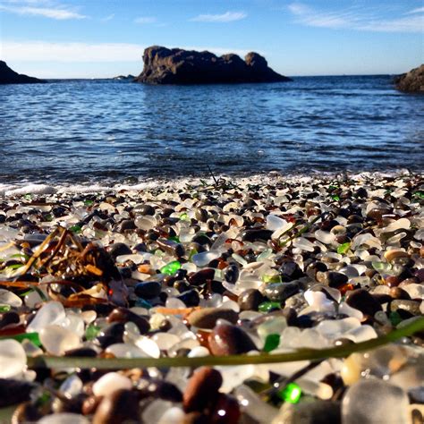 ~glass Beach In Fort Bragg Mendocino Coast California Mendocino Coast Beach Glass Fort Bragg