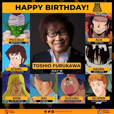 Anime Corner On Twitter Happy Birthday To The Veteran Voice Actor