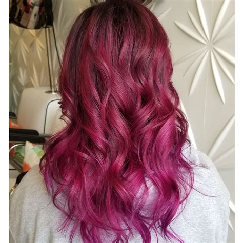 Magenta Pink Hair Pink Hair Hair Long Hair Styles