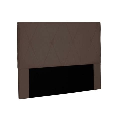 Cabeceira Aquilla Para Cama Box Queen 160cm Suede Café Leroy Merlin