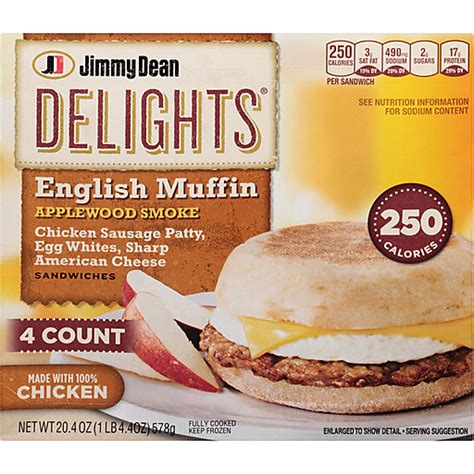 Jimmy Dean Delights® Applewood Smoke Chicken Sausage, Egg White ...