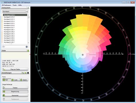 DIGITALER FARBATLAS 5 0 3D Farbraum