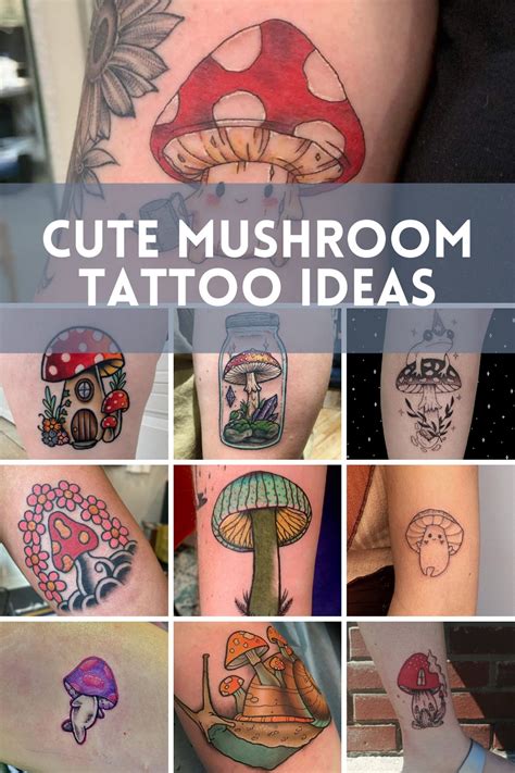 87 Mushroom Tattoo Ideas Do You Know What They Mean Tattoo Glee