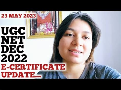 UGC NET DEC 2022 E CERTIFICATE UPDATE BY SHEFALI MISHRA UGC NET 2023