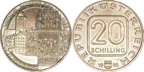 Österreich 20 Schilling 1998 vz MA Shops