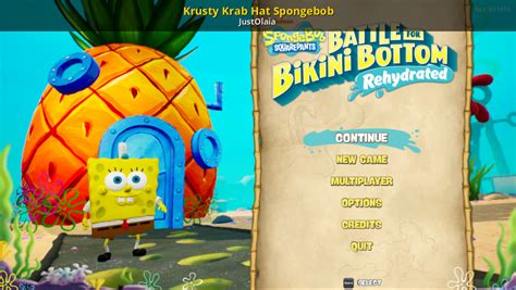 Krusty Krab Hat Spongebob [SpongeBob: Battle for Bikini Bottom ...