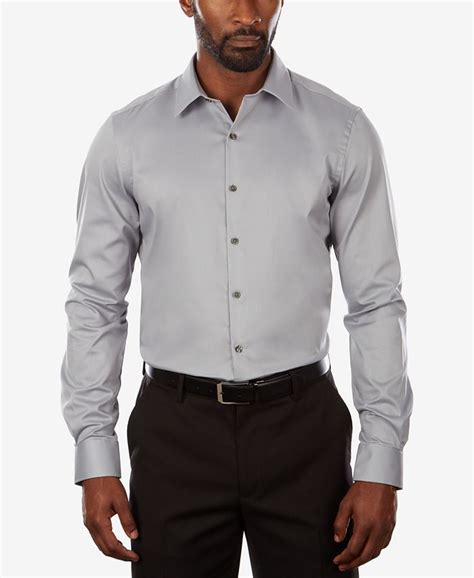 Van Heusen Mens Slim Fit Flex Collar Stretch Solid Dress Shirt