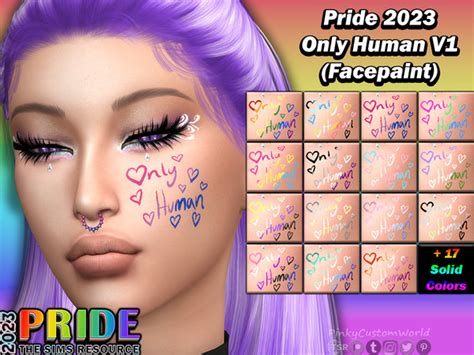 The Sims Resource Pride 2023 Only Human V1 Facepaint