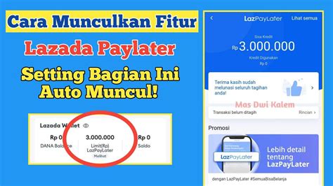 Lazada Paylater Tidak Muncul Ini Cara Memunculkan Aktifkan Lazada