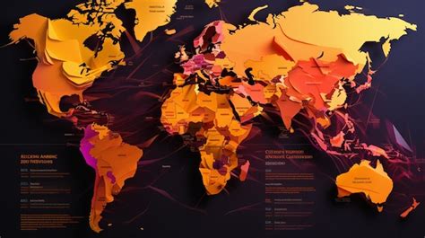 Premium Ai Image Global Map Highlighting Various Initiatives