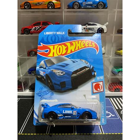 Jual Hot Wheels Nissan GTR R35 LBWK Biru Muda Blue Liberty Walk Shopee Indonesia
