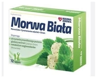 Rodzina Zdrowia Morwa Biała na prawidłowy cukier 72 tabletek cena