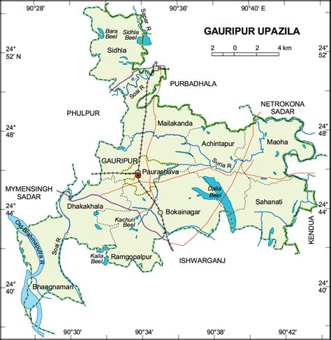 Maps Of Bangladesh Gouripur Upazila