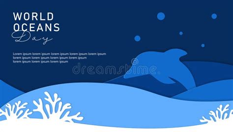 World Oceans Day Background Design Stock Illustrations 1 492 World