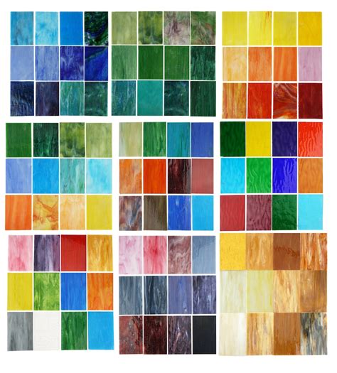 10 Sheets Of Stained Glass Sheets 4x6 Inch Variety Stained Etsy