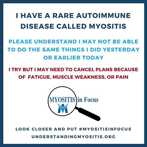 Myositis Myositis Dermatomyositis Awareness Polymyositis