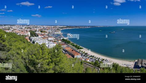 Setubal viewed from Sao Filipe castle, Setubal, Lisbon Coast, Portugal Stock Photo - Alamy