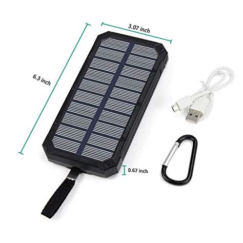 Solar Charger STOON 15000mAh Solar Power Bank Phone Charger With Dual