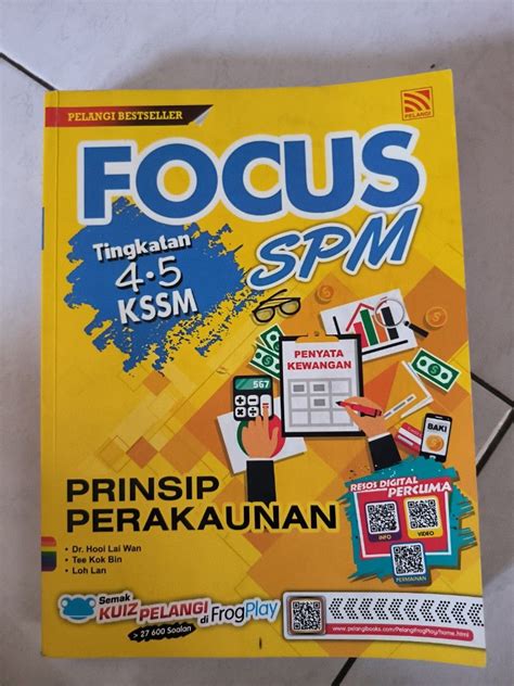 Focus SPM Prinsip Perakaunan Tingkatan 4 5 Kssm Hobbies Toys Books