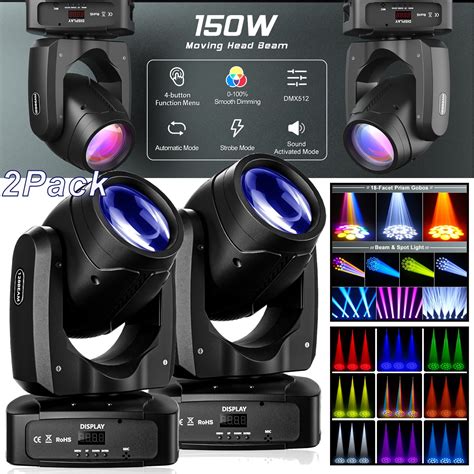 Moving Head Light Facet Rotating Prism Spotlights Rotating Gobos