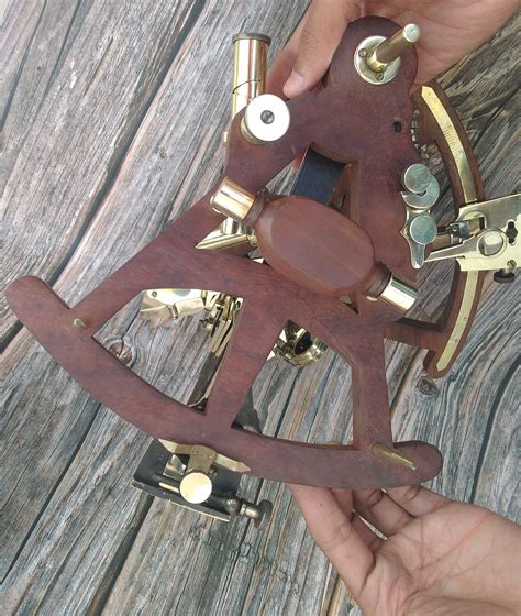 Vintage Wooden Marine Octant Reflecting Sextant Nautical Etsy