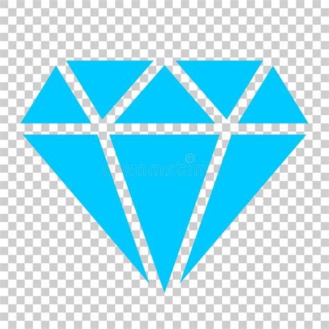 Icono Del Vector De La Gema De La Joya Del Diamante En Estilo Plano