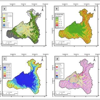 A LULC B Slope C Elevation D Geomorphological Classes Of The