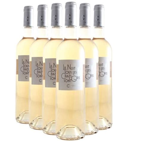 Gard La nuit tous les Chats sont gris Rosé 2021 Lot de 6x75cl