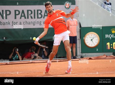 Novak Djokovic Srb Vs Hubert Hurkacz Pol Stock Photo Alamy