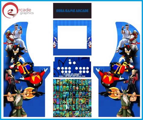 Sega Sega Multicade Artwork Design Arcade Graphics