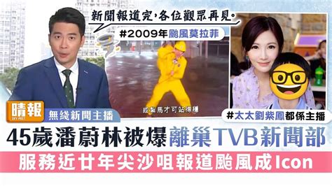 無綫新聞主播丨45歲潘蔚林被爆離巢tvb新聞部 服務近廿年尖沙咀報道颱風成icon 晴報 娛樂 中港台 D230905