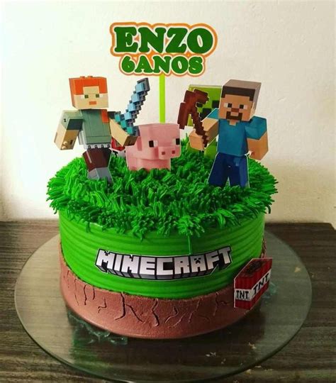 Bolo Do Minecraft Fotos E Dicas Para Festa Infantil Decora Es