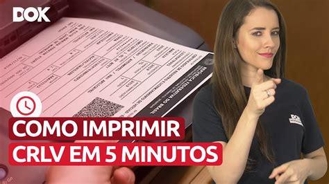 Como Imprimir O Crlv Em Minutos Youtube