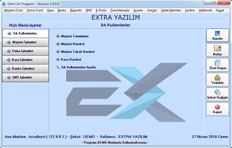 Müşteri Takip Programı Extra Yazılım