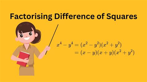 💯 Factorising Factoring Difference Between Two Squares Of Higher