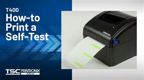 Printronix Auto Id T400 Desktop Printer How To Print A Self Test Youtube