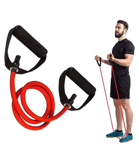 Professional Single Toning Tube Exercise Band Resistance Band Exerciser Cord With Comfort