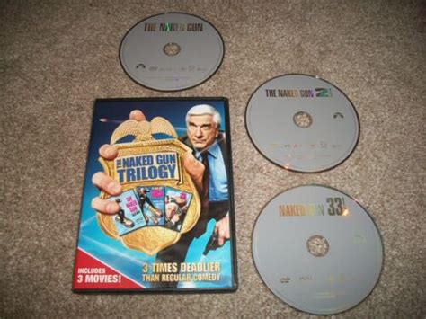 THE NAKED GUN TRILOGY HILARIOUS 3 DVD SET LESLIE NIELSEN FREE FAST