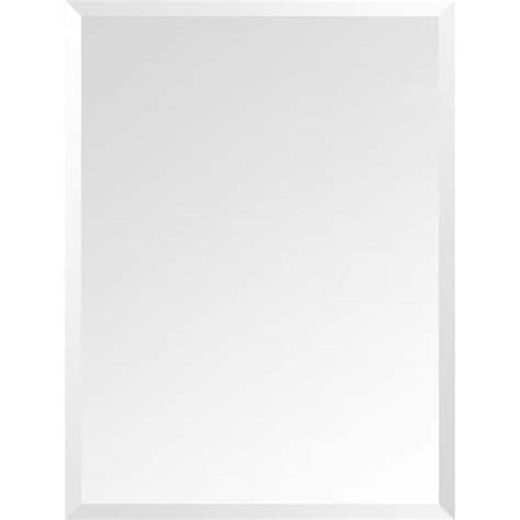 Decor Wonderland 24 In W X 32 In H Frameless Rectangular Beveled Edge