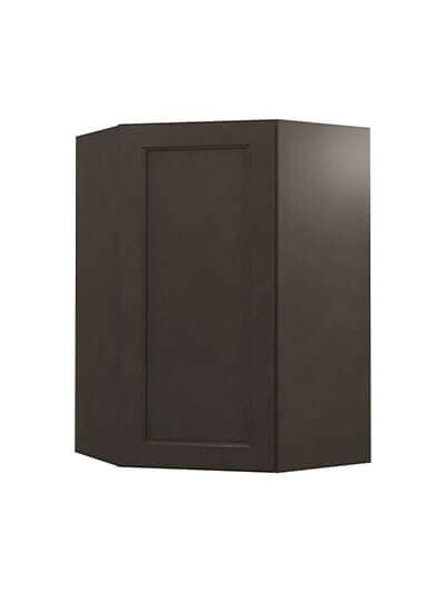 TS WDC2436 Townsquare Grey 24 Diagonal Corner Wall Cabinet