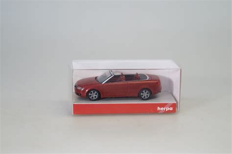 Herpa Audi A Cabrio Rot Met Neuw Ovp Gearontologist