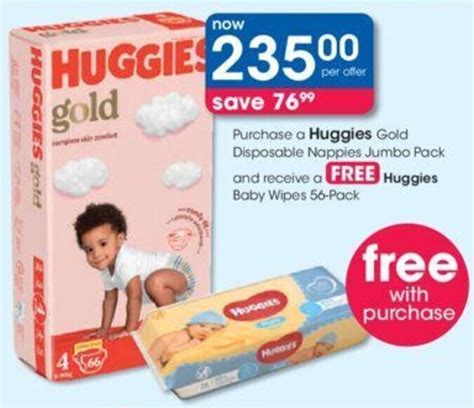 Purchase A Huggies Gold Disposable Nappies Jumbo Pack And Receive A