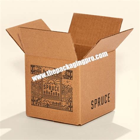 Customized Logo Printed Brown Eco Friendly Corrugated Cardboard Paper