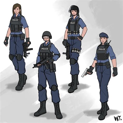 Artstation Female Police Concept