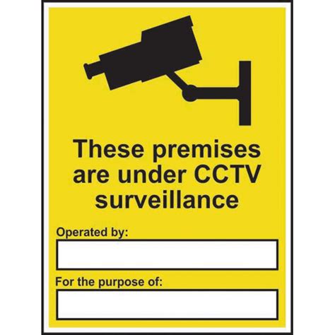 These Premises Are Under Cctv Surveillance Sign Self Adhesive Vinyl